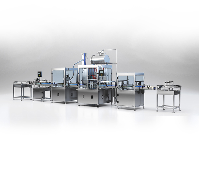 filling capping labeling line smart all in one line